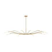 Visual Comfort SLCH81627 Lajos 10-lt 67" LED Chandelier-Hand-Rubbed Antique Brass