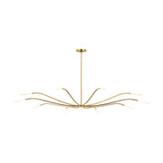Visual Comfort SLCH81627 Lajos 10-lt 67" LED Chandelier-Hand-Rubbed Antique Brass