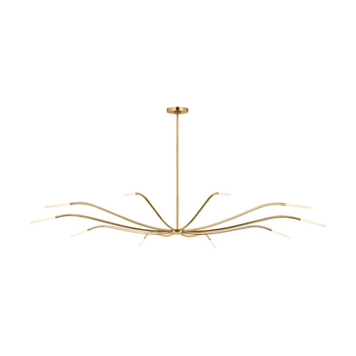 Visual Comfort SLCH81627 Lajos 10-lt 67" LED Chandelier-Hand-Rubbed Antique Brass