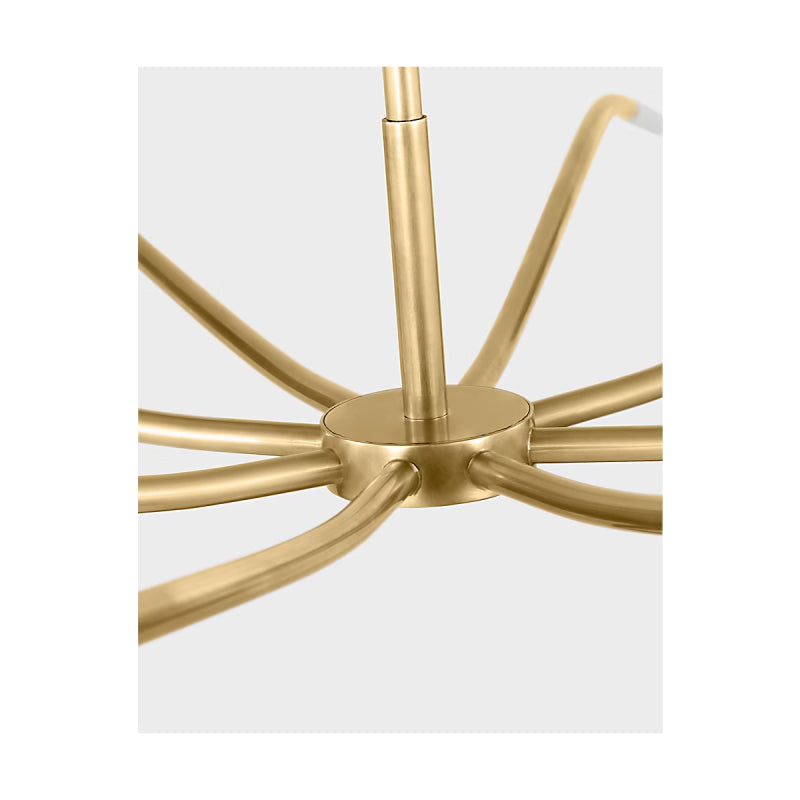 Visual Comfort SLCH81827 Lajos 8-lt 50" LED Chandelier-Hand-Rubbed Antique Brass