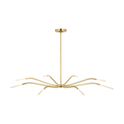 Visual Comfort SLCH81827 Lajos 8-lt 50" LED Chandelier-Hand-Rubbed Antique Brass