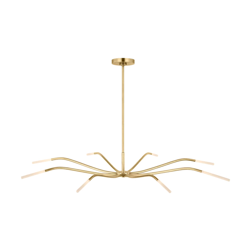 Visual Comfort SLCH81827 Lajos 8-lt 50" LED Chandelier-Hand-Rubbed Antique Brass
