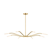 Visual Comfort SLCH81827 Lajos 8-lt 50" LED Chandelier-Hand-Rubbed Antique Brass