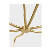 Visual Comfort SLCH81927 Lajos 6-lt 39" LED Chandelier-Hand-Rubbed Antique Brass