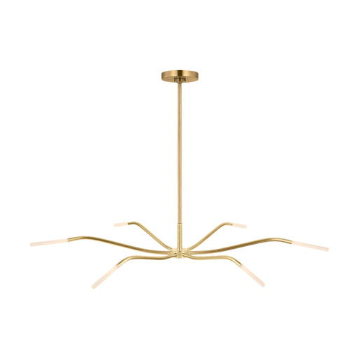 Visual Comfort SLCH81927 Lajos 6-lt 39" LED Chandelier-Hand-Rubbed Antique Brass