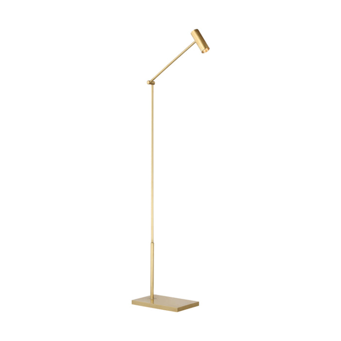 Visual Comfort SLFL57230 Ponte 1-lt 39" Tall LED Floor Lamp - Hand Rubbed Antique Brass
