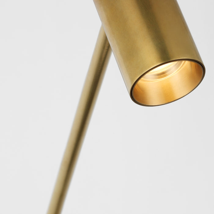 Visual Comfort SLFL57230 Ponte 1-lt 39" Tall LED Floor Lamp - Hand Rubbed Antique Brass