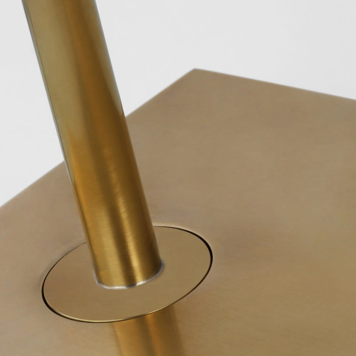 Visual Comfort SLFL57230 Ponte 1-lt 39" Tall LED Floor Lamp - Hand Rubbed Antique Brass