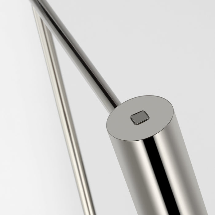 Visual Comfort SLFL57230 Ponte 1-lt 39" Tall LED Floor Lamp - Polished Nickel
