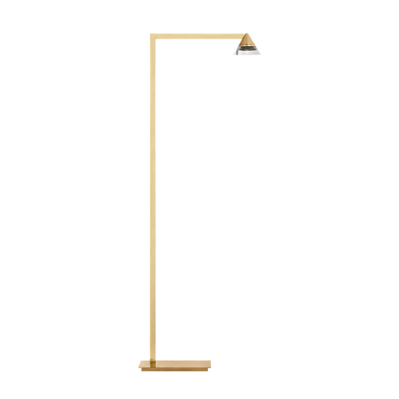 Visual Comfort SLFL75127 Midrand 1-lt 42" Tall LED Floor Lamp - Hand-Rubbed Antique Brass