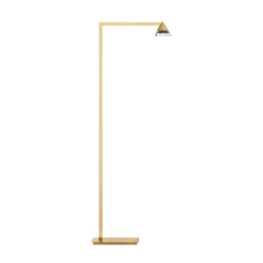 Visual Comfort SLFL75127 Midrand 1-lt 42" Tall LED Floor Lamp - Hand-Rubbed Antique Brass