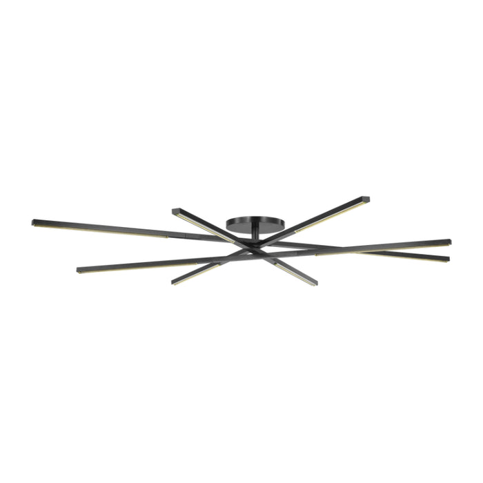 Visual Comfort SLFM565 Cityscape X-Grande 60" LED Flush Mount - Bronze