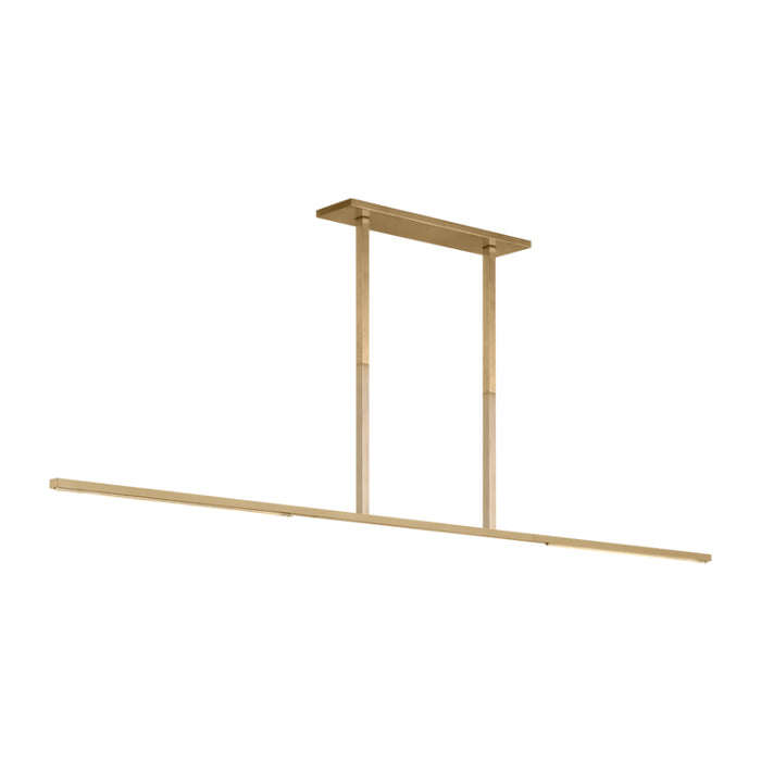 Visual Comfort SLLS568 Cityscape 72" LED X-Large Linear Chandelier - Hand Rubbed Antique Brass
