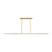 Visual Comfort SLLS568 Cityscape 72" LED X-Large Linear Chandelier - Hand Rubbed Antique Brass