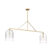 Visual Comfort SLLS638 Leano 2-lt 61" Chandelier - Hand Rubbed Antique Brass