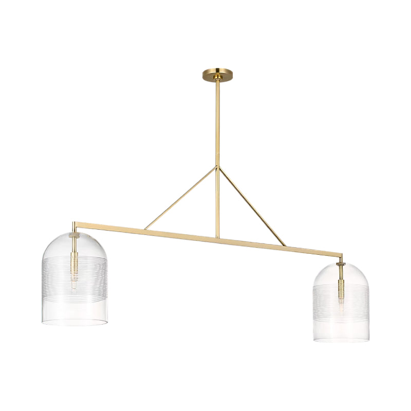 Visual Comfort SLLS638 Leano 2-lt 61" Chandelier - Hand Rubbed Antique Brass