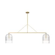 Visual Comfort SLLS638 Leano 2-lt 61" Chandelier - Hand Rubbed Antique Brass