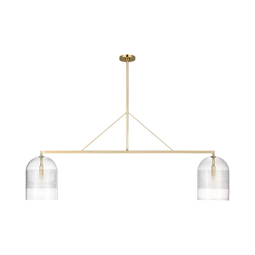 Visual Comfort SLLS638 Leano 2-lt 61" Chandelier - Hand Rubbed Antique Brass