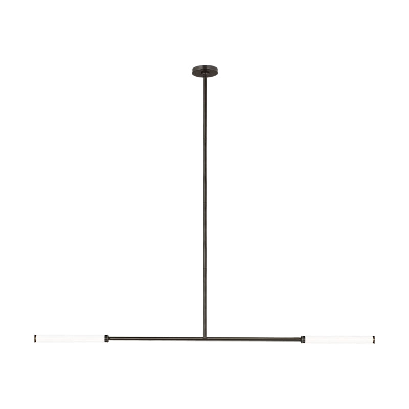 Visual Comfort SLLS74727 Poza 2-lt 56" LED Chandelier - Bronze