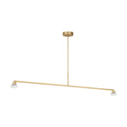 Visual Comfort SLLS75327 Midrand 2-lt 60" LED Linear Chandelier - Hand Rubbed Antique Brass