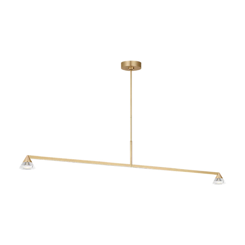 Visual Comfort SLLS75327 Midrand 2-lt 60" LED Linear Chandelier - Hand Rubbed Antique Brass
