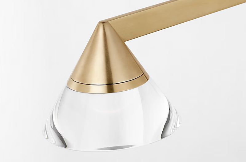 Visual Comfort SLLS75327 Midrand 2-lt 60" LED Linear Chandelier - Hand Rubbed Antique Brass