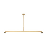 Visual Comfort SLLS75327 Midrand 2-lt 60" LED Linear Chandelier - Hand Rubbed Antique Brass