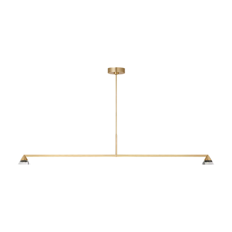 Visual Comfort SLLS75327 Midrand 2-lt 60" LED Linear Chandelier - Hand Rubbed Antique Brass