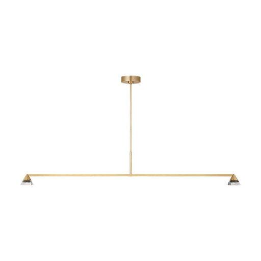 Visual Comfort SLLS75327 Midrand 2-lt 60" LED Linear Chandelier - Hand Rubbed Antique Brass