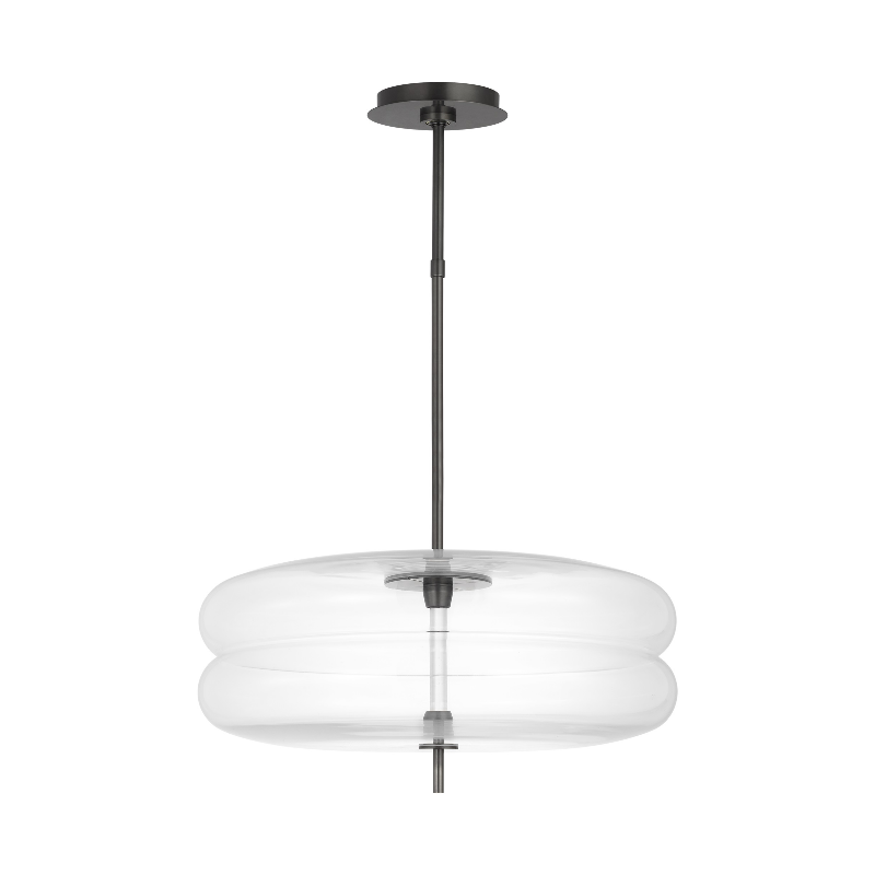 Visual Comfort SLPD31027C Shakkei 1-lt 22" LED Pendant - Bronze