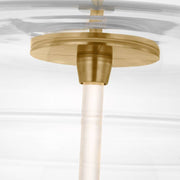 Visual Comfort SLPD31027C Shakkei 1-lt 22" LED Pendant - Natural Brass