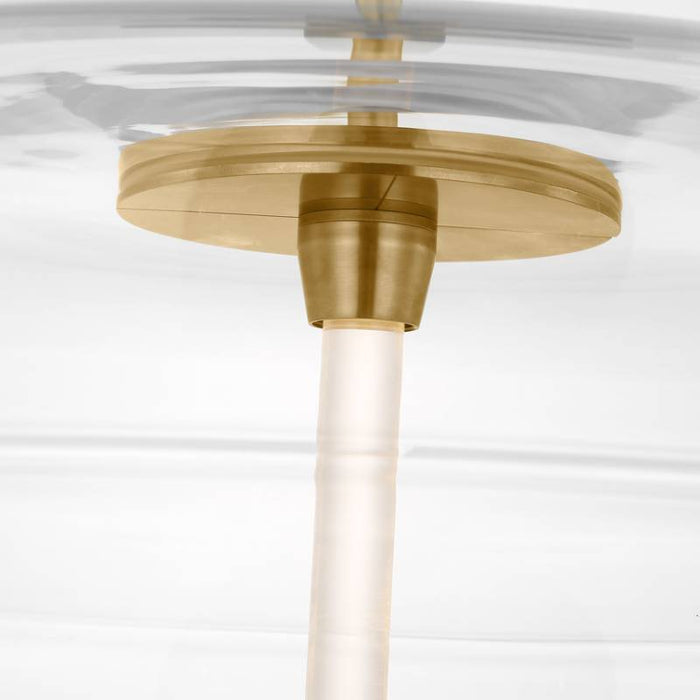 Visual Comfort SLPD31027C Shakkei 1-lt 22" LED Pendant - Natural Brass