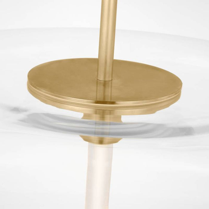 Visual Comfort SLPD31027C Shakkei 1-lt 22" LED Pendant - Natural Brass
