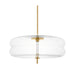 Visual Comfort SLPD31027C Shakkei 1-lt 22" LED Pendant - Natural Brass