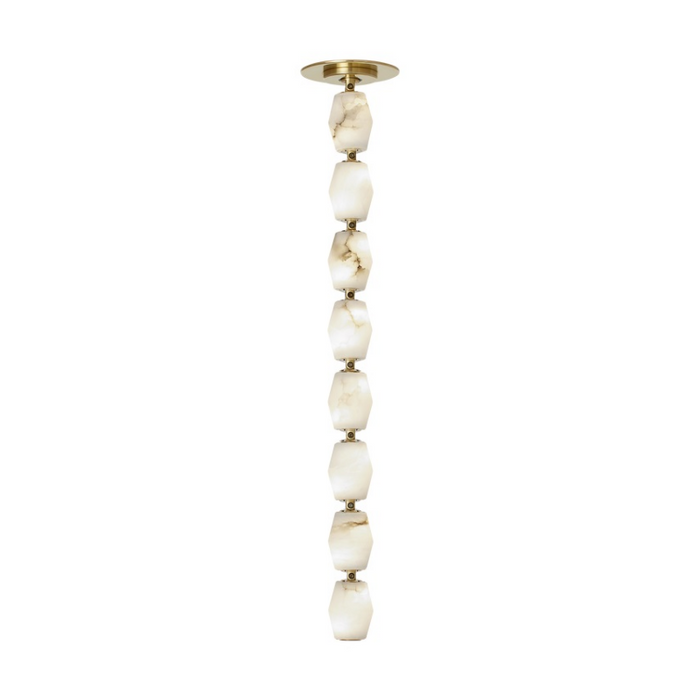 Visual Comfort SLPD550 Collier 2" LED Pendant with Remote Mount Driver - Hand Rubbed Antique Brass