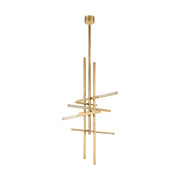 Visual Comfort SLPD563 Cityscape 36" LED Pendant - Hand Rubbed Antique Brass