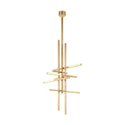 Visual Comfort SLPD563 Cityscape 36" LED Pendant - Hand Rubbed Antique Brass