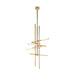 Visual Comfort SLPD563 Cityscape 36" LED Pendant - Hand Rubbed Antique Brass