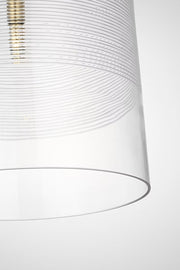 Visual Comfort SLPD637 Leano 1-lt 14" Pendant - Hand Rubbed Antique Brass