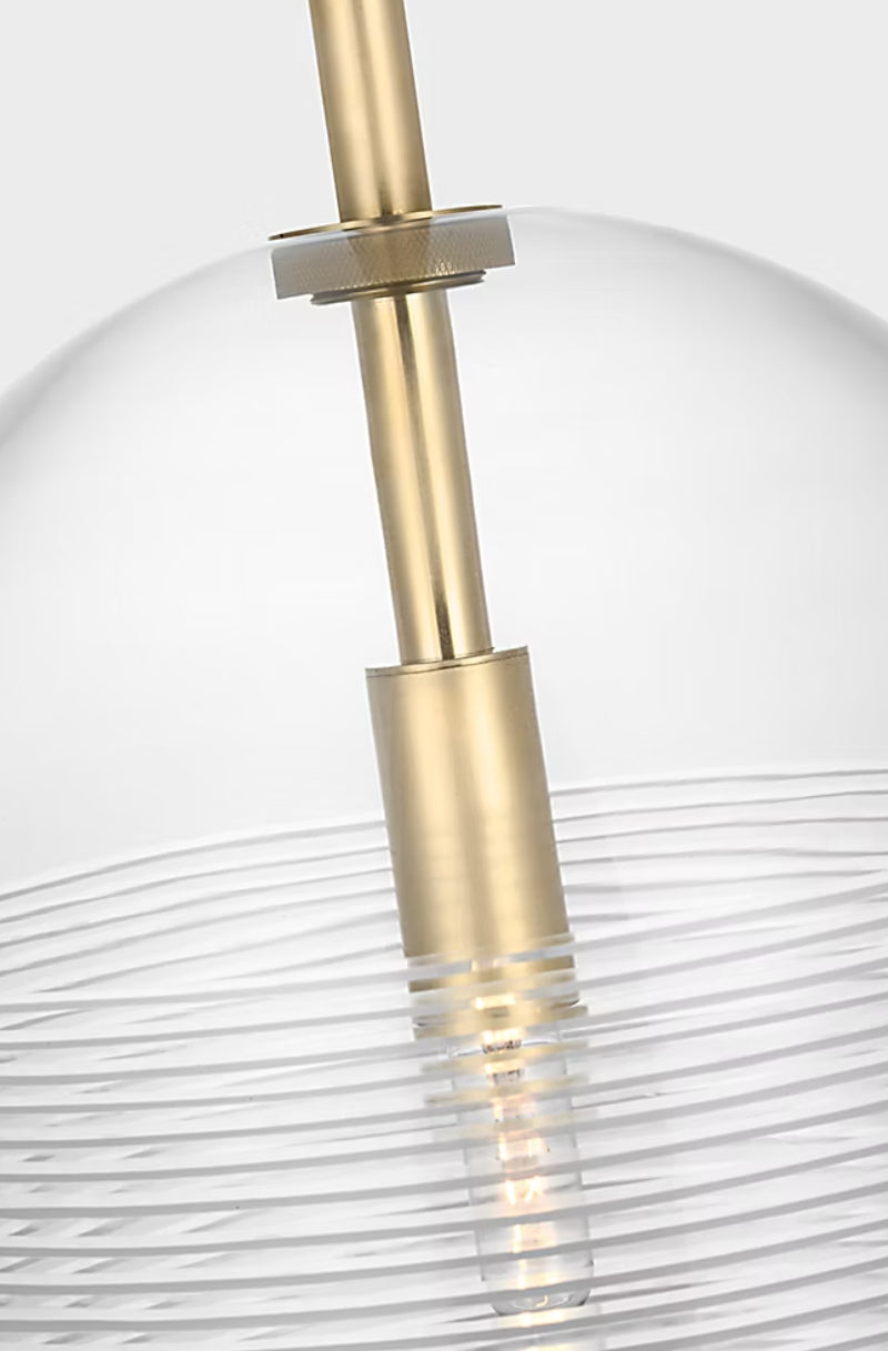 Visual Comfort SLPD641 Leano 1-lt 10" Pendant - Hand Rubbed Antique Brass