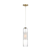Visual Comfort SLPD771 Leano 1-lt 4" LED Pendant-Hand-Rubbed Antique Brass