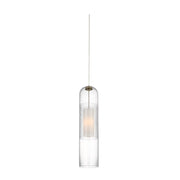 Visual Comfort SLPD771MO Leano 1-lt 4" LED MonoRail Pendant-Hand-Rubbed Antique Brass