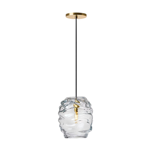 Visual Comfort SLPD865 Audra 1-lt 7" Pendant-Hand-Rubbed Antique Brass
