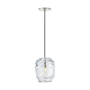Visual Comfort SLPD865 Audra 1-lt 7" Pendant-Polished Nickel