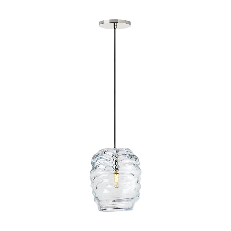 Visual Comfort SLPD865 Audra 1-lt 7" Pendant-Polished Nickel