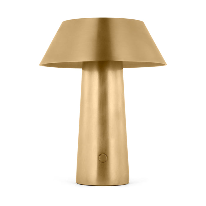 Visual Comfort SLTB25727 Sesa 1-lt 8" Tall LED Table Lamp - Hand Rubbed Antique Brass