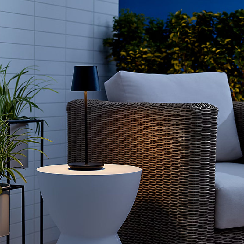 Visual Comfort SLTB25827 Nevis 1-lt 15" Tall LED Table Lamp - Black