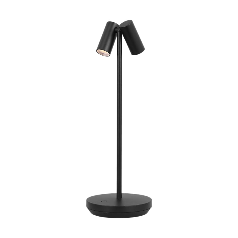 Visual Comfort SLTB27027 Doppia 2-lt 15" Tall LED Table Lamp - Black