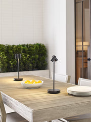 Visual Comfort SLTB27027 Doppia 2-lt 15" Tall LED Table Lamp - Black