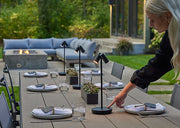 Visual Comfort SLTB27027 Doppia 2-lt 15" Tall LED Table Lamp - Black